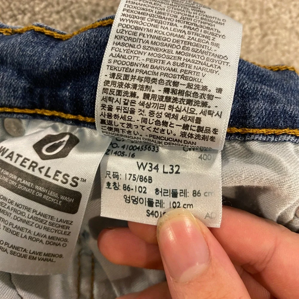 Levi's 541 Athletic Taper Jeans‎ Mens W34 L32 Blue Medium Wash Stretch